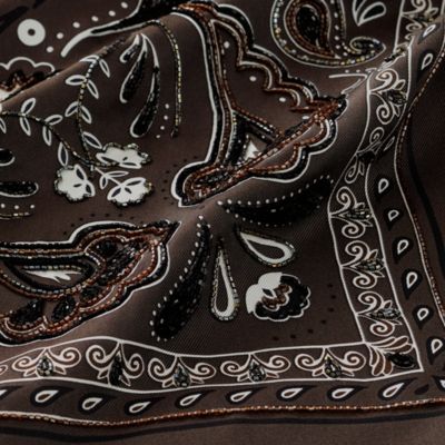 HERMÈS 花柄 スカーフ 黒　限定 org.jpg